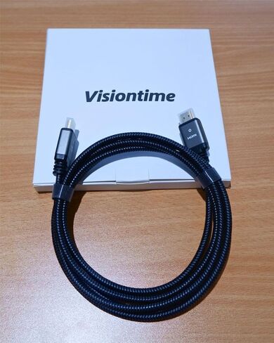 10K 8K HDMI 2.1 Cable 7 FT, Ultra High Speed HDMI Cord Certified, Braided 8K60Hz 4K240Hz 4K120Hz eARC HDR10 4:4:4 HDCP 2.2&2.3 DTS:X, Compatible for Laptop, Monitor, 8K TV,HDTV,PS5,Sound Bar, Grey in Kuwait
