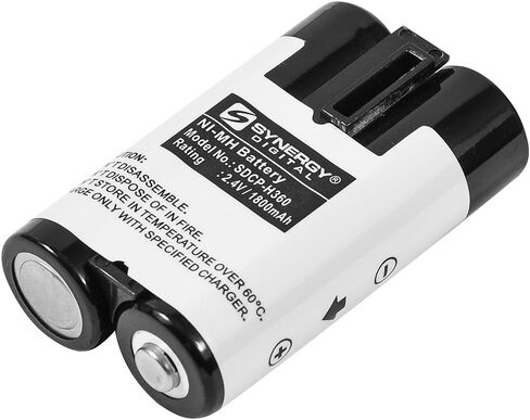 بطاريات الكاميرا الرقمية Synergy، متوافقة مع كاميرا Kodak Easyshare ZD710 Zoom الرقمية، (Ni-MH، 2.4 فولت، 1800 مللي أمبير)، بديلة لبطارية Kodak KAA2HR، حزمة التحرير والسرد تتضمن: 3 بطاريات SDCP-H360 in Saudi Arabia