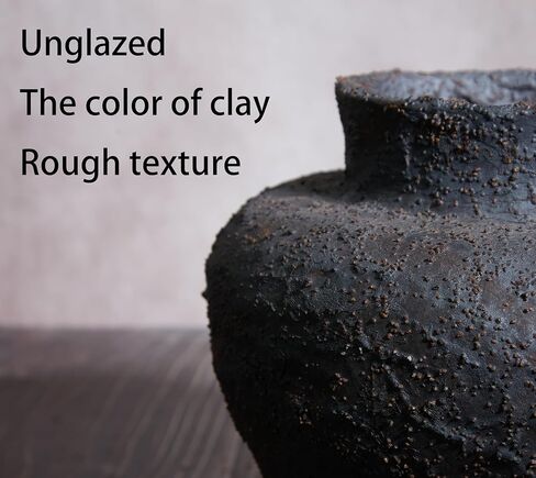 مزهريات معلقة من السيراميك باللونين الأزرق والأبيض تحاكي إنشاء جبل الثلج مجموعة ديكور مزهرية ريفية - مزهريات معلقة كبيرة ومزهريات أرضية - مزهريات من الطين والسيراميك لديكور المنزل in Kuwait