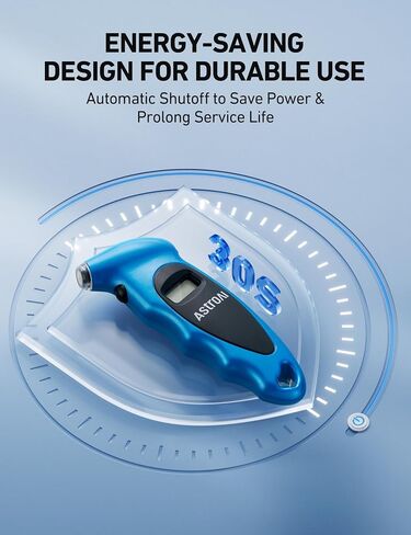 AstroAI Tire Pressure Gauge Digital 0-150PSI (Accurate in 0.1 Increments), 4 Settings Stocking Stuffers for Car Truck Bicycle with Backlight LCD and Presta Valve Adaptor, Sliver in Kuwait