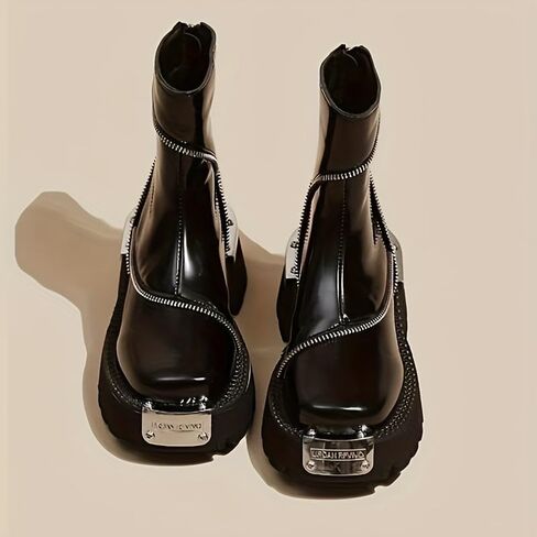 Stylish square toe ankle boots Comfortable and versatile boots for women in Saudi Arabia
