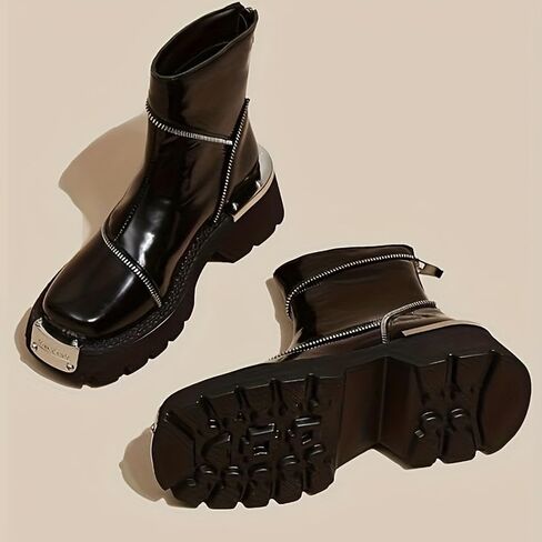 Stylish square toe ankle boots Comfortable and versatile boots for women in Saudi Arabia