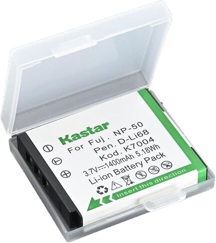 Kastar AC & USB-C Battery Charger, Compatible with Fujifilm NP-50 NP-50A F770EXR F850EXR F900EXR X20 XP200 XF1, Pentax D-LI68 D-LI122 Optio Q10 Q-S1 VS20, SiOnyx Aurora Night Vision Camera in Saudi Arabia
