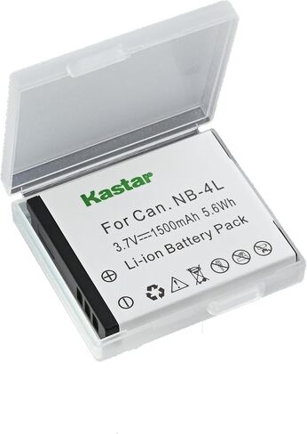Kastar AC & USB-C Battery Charger, Compatible with Canon NB-4L NB-4LH and Canon PowerShot SD400 SD600 SD750 SD780 SD940 SD960 SD970 SD1000 SD1100 SD1400 ELPH 100 HS 300 HS 330 HS Cameras in Saudi Arabia