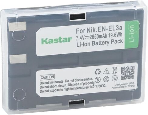 شاحن بطارية Kastar AC وUSB-C، متوافق مع Nikon EN-EL3، EN-EL3a، MH-18، MH-18a، MH-19، لكاميرات Nikon D50، D70، D70s، D100، D100 SLR in Saudi Arabia