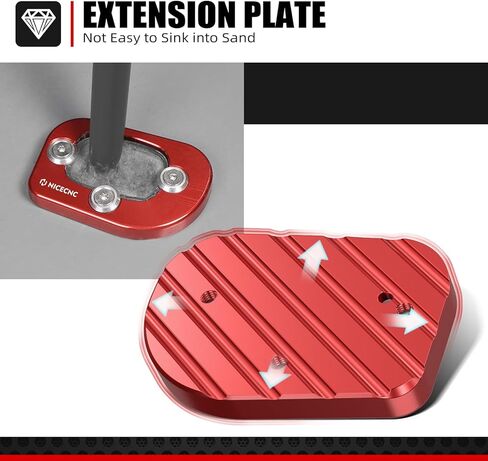Black Side Stand Extension Kickstand Plate Aluminum Compatible with Honda XR650L 1993 1994 1995 1996 1997 1998 1999 2000 2001 2002 2003 2004-2024 in Kuwait