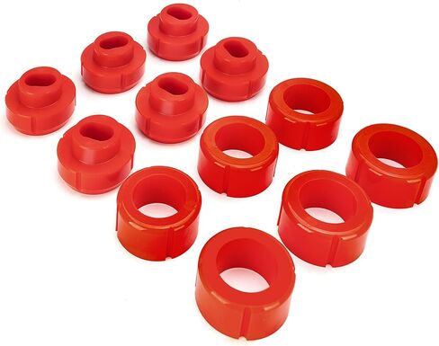 7-101 مجموعة جبل الجسم متوافقة مع 1967-1972 Chevy C10 Chevrolet Body Mount Bushings-Red in Kuwait