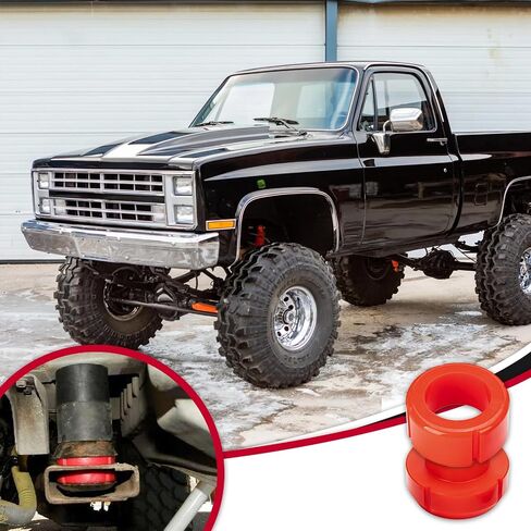 7-101 مجموعة جبل الجسم متوافقة مع 1967-1972 Chevy C10 Chevrolet Body Mount Bushings-Red in Kuwait