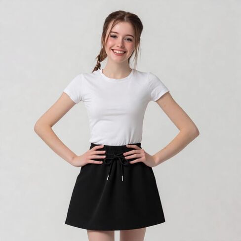 Skirts for Girls Casual Draw String Skorts for Teen Girls with Built-in Shorts Size 10-12 14-16 in Saudi Arabia