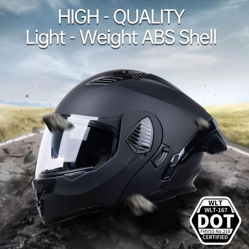 Full Face Modular Motorcycle Helmets for Adults (Matt Black/Red, Medium) in Saudi Arabia