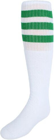 Jefferies Socks Kid's Striped Knee-High Tube Socks (1 Pair), Medium (Shoe Sizes 12-6), Yellow in Saudi Arabia