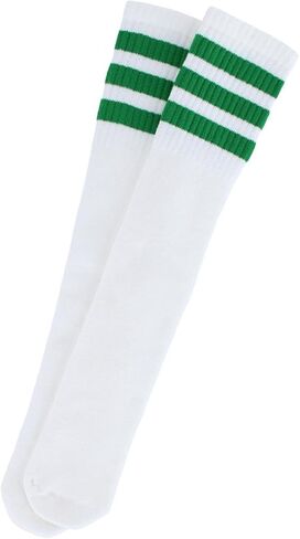 Jefferies Socks Kid's Striped Knee-High Tube Socks (1 Pair), Medium (Shoe Sizes 12-6), Yellow in Saudi Arabia