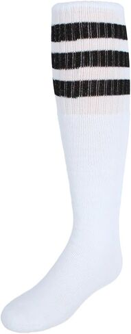 Jefferies Socks Kid's Striped Knee-High Tube Socks (1 Pair), Medium (Shoe Sizes 12-6), Yellow in Saudi Arabia