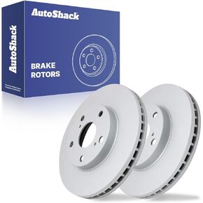 Autoshack Front Front Pridged Slotted Brake Rotors زوج فضية من سائقان وبديل من جانب الركاب لـ Lexus ES300 Toyota Camry 2004-2008 Solara 2004-2010 Sienna 2005-2007 Avalon AWD FWD PR41316DSZPR in Kuwait