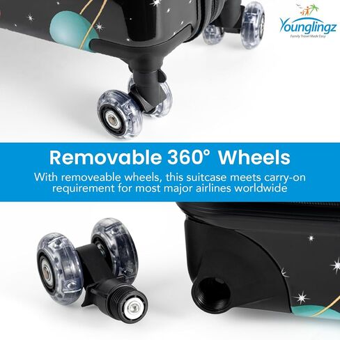 Younglingz Lil Flyer 20 "Kid Ride On Dascase Child Stroller Luggage (Red Firetruck) in Kuwait