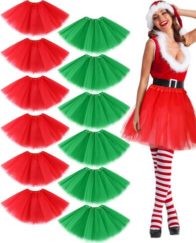Handepo Women's Adult Tutu Skirts 3 Layered Short Tulle Skirt Tutu Multicolor Skirts for Halloween Christmas Thanksgiving in Saudi Arabia