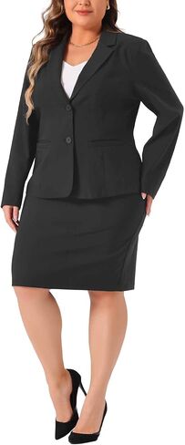 مجموعات بدلة Agnes Orinda Plus Size Size و Seird Suit For Women 2 قطعة مجموعات بدلات عرضية in Saudi Arabia