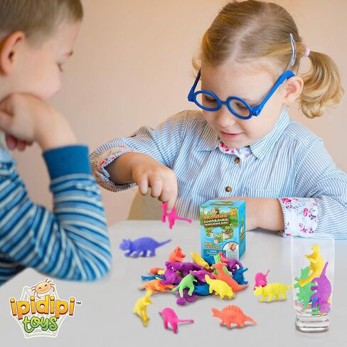 ألعاب IPIDIPI TOYS للديناصورات المائية المتنامية للأطفال - حشوات تخزين عيد الميلاد الممتعة، ديكورات أعياد الميلاد، هدايا الحفلات، أنشطة ممتعة للعطلات - لون عشوائي، عبوة من 25 قطعة in Kuwait