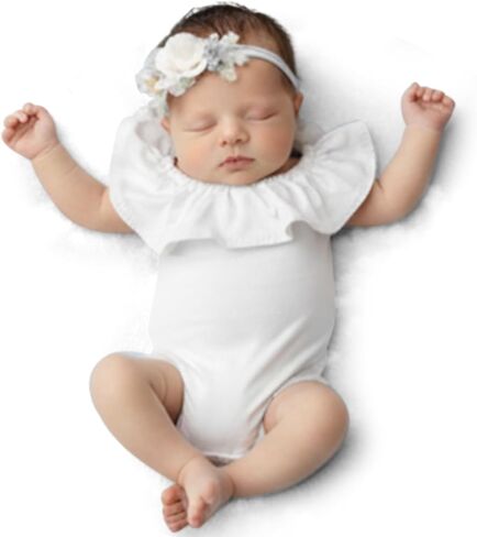 ForBaysy Newborn Photography Prop Girls Outfits Lace Romper With Headband Infant Princess Costume NewBorn Dress in Saudi Arabia