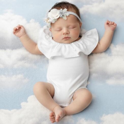 ForBaysy Newborn Photography Prop Girls Outfits Lace Romper With Headband Infant Princess Costume NewBorn Dress in Saudi Arabia