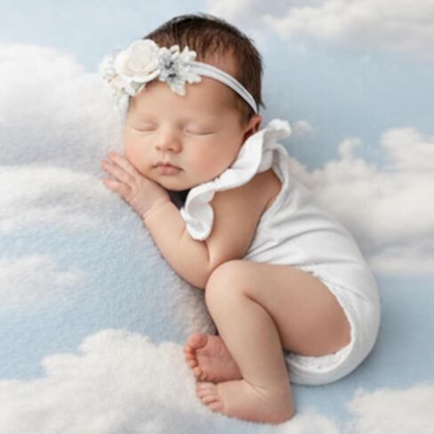 ForBaysy Newborn Photography Prop Girls Outfits Lace Romper With Headband Infant Princess Costume NewBorn Dress in Saudi Arabia