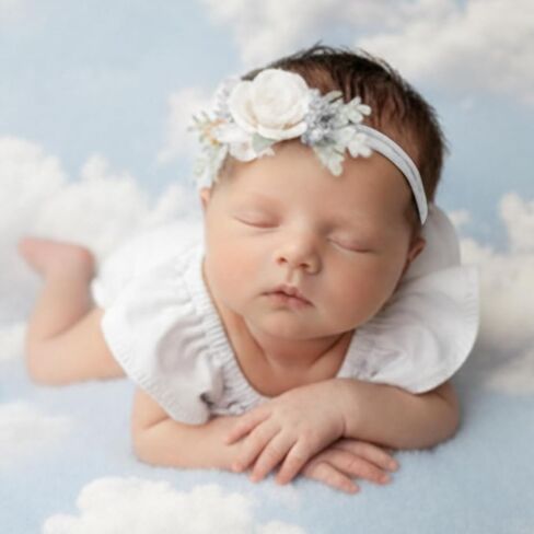 ForBaysy Newborn Photography Prop Girls Outfits Lace Romper With Headband Infant Princess Costume NewBorn Dress in Saudi Arabia