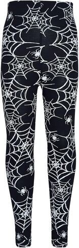 Girls Halloween Legging Spider Web Skull Print Leggings Fancy Costume 3-13 Years in Saudi Arabia
