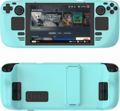 علبة سطح السفينة البخارية لشاشة LCD/OLED - غلاف واقٍ مع Kickstand ، Shockproof Anti -Scratch Slim Shell للألعاب والسفر (الوردي الوردي) in Kuwait