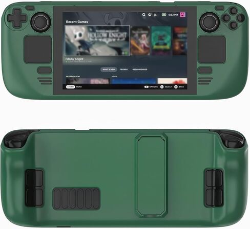 علبة سطح السفينة البخارية لشاشة LCD/OLED - غلاف واقٍ مع Kickstand ، Shockproof Anti -Scratch Slim Shell للألعاب والسفر (الوردي الوردي) in Kuwait