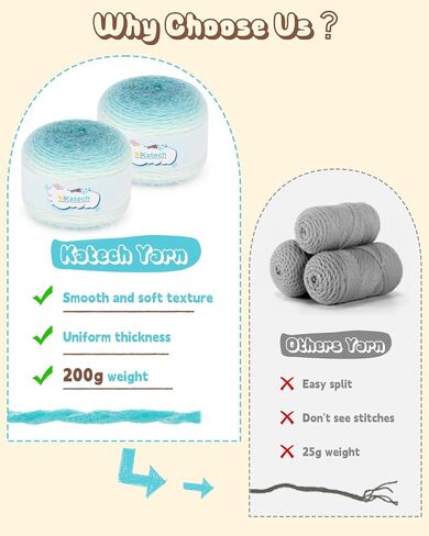 Katech Knitting Kit for Beginners Adults-Learn to Knit Kits for Adults Beginner Kids-Beginner Knitting Kit for Adults w/Step-by-Step Instruction-Complete Hat Scarf Gloves Knitting Starter Kit in Kuwait