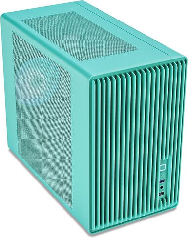 Vetroo M06 Micro -ATX Case Case Gaming Case ، شبكة تبريد قوية ، ارتفاع مزود بالطاقة قابل للتعديل ، يدعم ما يصل إلى 240 مم مبرد ومراوح 5 × 120 مم ، حجم مضغوط - أبيض in Kuwait