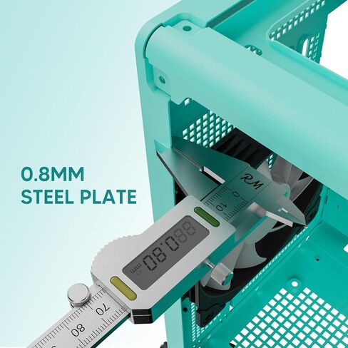 Vetroo M06 Micro -ATX Case Case Gaming Case ، شبكة تبريد قوية ، ارتفاع مزود بالطاقة قابل للتعديل ، يدعم ما يصل إلى 240 مم مبرد ومراوح 5 × 120 مم ، حجم مضغوط - أبيض in Kuwait