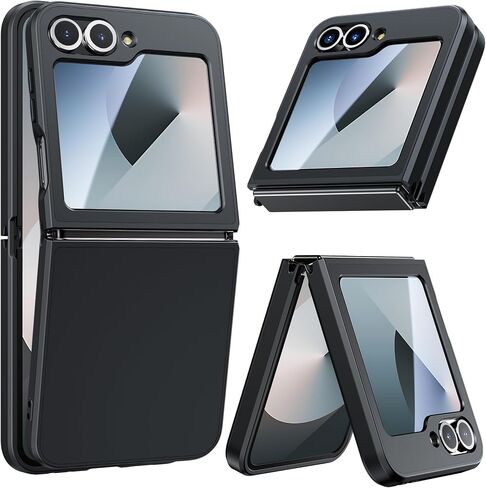 FNTCASE for Samsung-Galaxy Z-Flip-7 Magnetic Case: Clear Military Grade Drop Protection Anti Yellowing Cell Phone Cover - Rugged Shockproof Protective Bumper Transparent Phonecase in Saudi Arabia