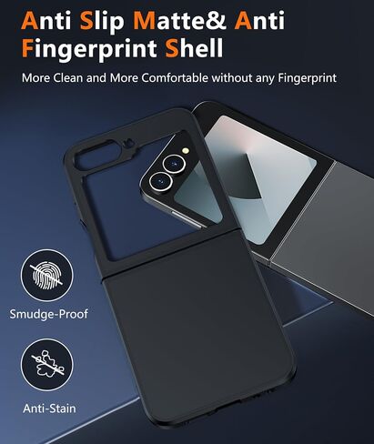 FNTCASE for Samsung-Galaxy Z-Flip-7 Magnetic Case: Clear Military Grade Drop Protection Anti Yellowing Cell Phone Cover - Rugged Shockproof Protective Bumper Transparent Phonecase in Saudi Arabia