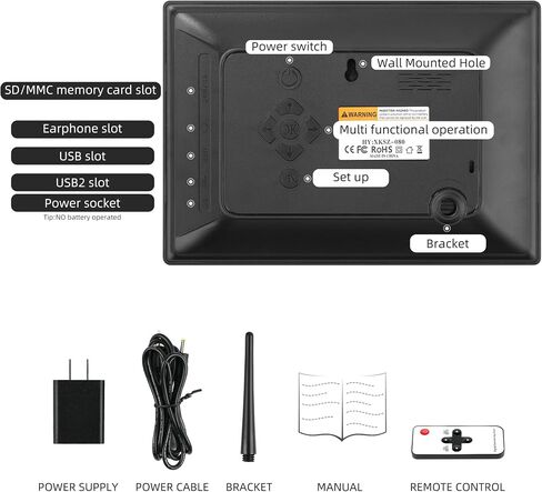 WiFi Digtial Wall Clock,Desk Clock with Weather Temperature Humidify,10 Day Weather Forecast,Weather Station with Digital Calendar and Dementia Alarm clockx for Seniors.(Black, 7 inches) in Saudi Arabia