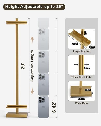 Adjustable Tabletop Easel Stand, Picture Easels for Display Up to 29" H, Metal Picture Frame Holder Stand Table for Art, Photo (Black) in Saudi Arabia