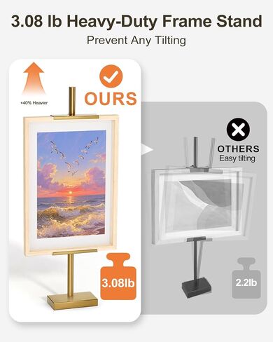Adjustable Tabletop Easel Stand, Picture Easels for Display Up to 29" H, Metal Picture Frame Holder Stand Table for Art, Photo (Black) in Saudi Arabia