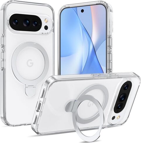 Raptic 2025 Stand Case for Google Pixel 10/10 Pro ، متوافق مع مغناطيسي ، [حماية قطرة من الدرجة العسكرية] [بنيت في Kickstand] ، حالة وقائية مقاومة للوقاية مضادة للأجر in Kuwait