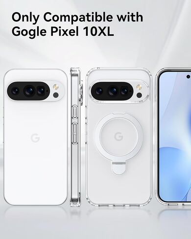 Raptic 2025 Stand Case for Google Pixel 10/10 Pro ، متوافق مع مغناطيسي ، [حماية قطرة من الدرجة العسكرية] [بنيت في Kickstand] ، حالة وقائية مقاومة للوقاية مضادة للأجر in Kuwait