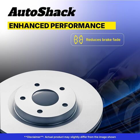 Autoshack Front Front Pridged Slotted Brake Rotors زوج فضية من سائقان وبديل من جانب الركاب لـ Lexus ES300 Toyota Camry 2004-2008 Solara 2004-2010 Sienna 2005-2007 Avalon AWD FWD PR41316DSZPR in Kuwait