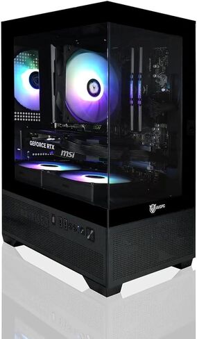 AVGPC Mini -X Gaming PC - Ryzen 7 5700x ، AMD Radeon RX 9060 XT 16GB VRAM ، 32GB 3200MHz DDR4 RAM ، 1TB NVME M.2 SSD ، Hyper 212 COALLER ، WIFI/AC ، Window 11 in Kuwait