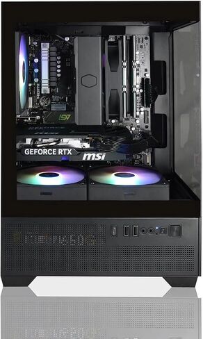 AVGPC Mini -X Gaming PC - Ryzen 7 5700x ، AMD Radeon RX 9060 XT 16GB VRAM ، 32GB 3200MHz DDR4 RAM ، 1TB NVME M.2 SSD ، Hyper 212 COALLER ، WIFI/AC ، Window 11 in Kuwait
