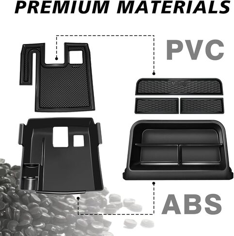 Muslogy Dashboard Storage Organizer Fits For 2020-2024 2025 Toyota Corolla & 2022-2025 Corolla Cross Accessories Center Console Tray Non-Slip Insert Behind Screen Fit for 8-inch Touch Screen (Black) in Saudi Arabia