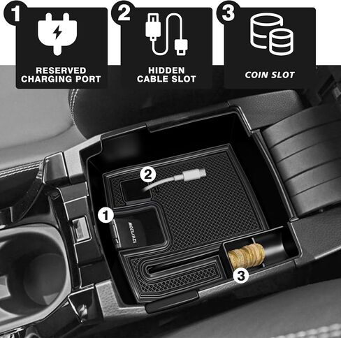 Muslogy Dashboard Storage Organizer Fits For 2020-2024 2025 Toyota Corolla & 2022-2025 Corolla Cross Accessories Center Console Tray Non-Slip Insert Behind Screen Fit for 8-inch Touch Screen (Black) in Saudi Arabia