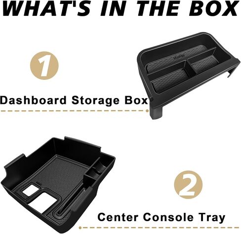 Muslogy Dashboard Storage Organizer Fits For 2020-2024 2025 Toyota Corolla & 2022-2025 Corolla Cross Accessories Center Console Tray Non-Slip Insert Behind Screen Fit for 8-inch Touch Screen (Black) in Saudi Arabia