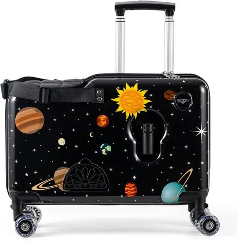 Younglingz Lil Flyer 20'' kid ride on suitcase child stroller spinner luggage (Glam) in Kuwait