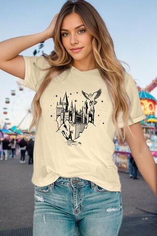 Magical Shirts for Women Flourish and Blotts Shirt Book Tshirt Wizard Costume Clothes in Kuwait