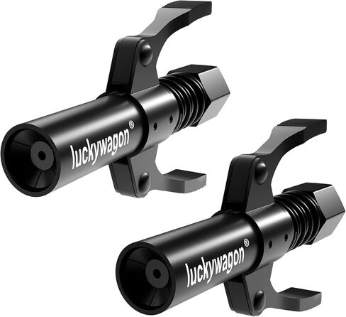 قارئ بندقية الشحوم أسود تسرب تسربات الشحوم نصائح القفل السريع إطلاق عالي الضغط 10000 رطل/مرصوفة بالشم ، مقبض مزدوج 6 الفكين zerk مقرن متوافق مع جميع الأسلحة 1/8 بوصة in Kuwait