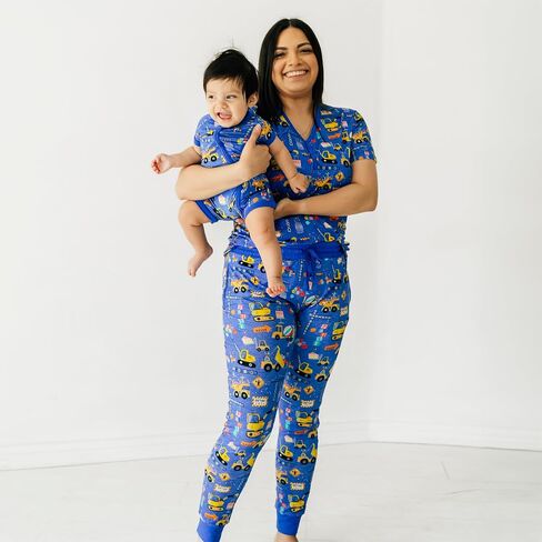 Little Sleepies Pajama Top ، Viscose مشتقة من الخيزران ، وزر ناعم أعلى بيجاما أعلى ، ودية التمريض ، وأكمام قصيرة in Saudi Arabia