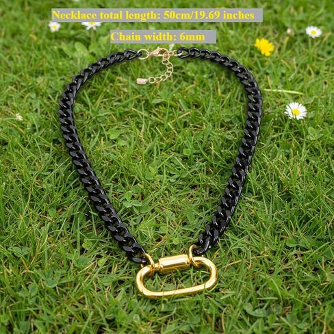 نساء اثنين من ألوان تسلق الجبال بوكيل قلادة فضية الرجال والنساء الورق الكوبي مقطع سلسلة سميكة السلسلة in Kuwait